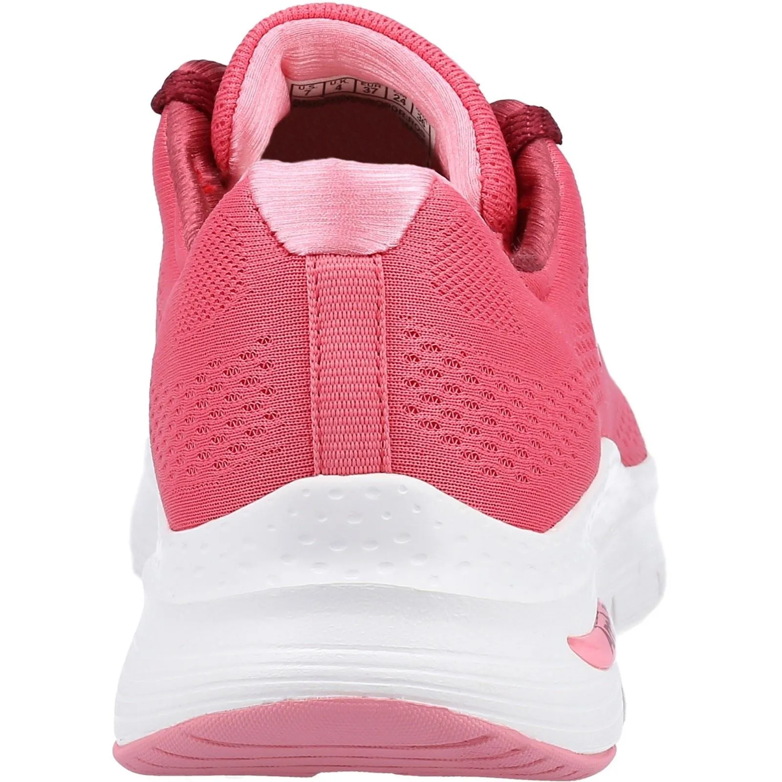 Women's Wide Fit Skechers 149057 Unny Outlook Sports Sneakers - Rose